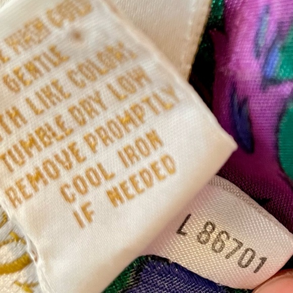 Vintage 80s Victoria’s Secret Jewel Tone Floral Mini Slip Dress - Picture 4 of 10